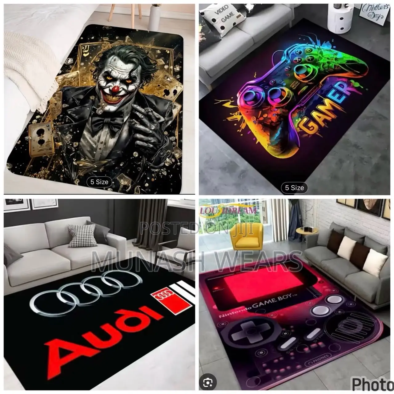 Joker and Other Brand Center Rugs Design