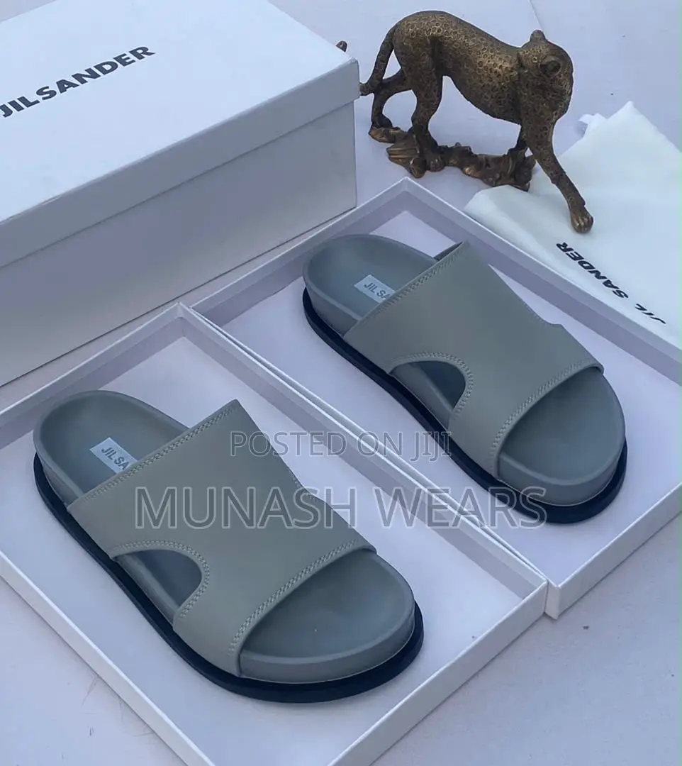 Jil Sander Leather Slipers 40-46 Available in Brown and Black