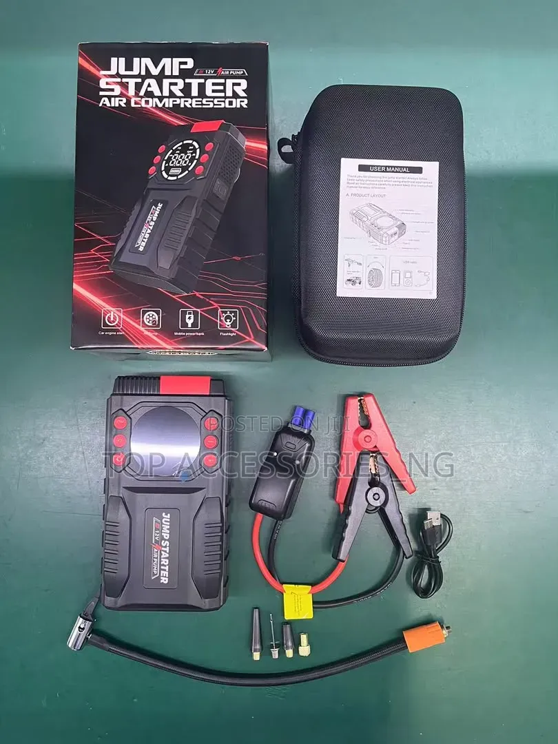 Car Jumpstart With Air Compressor