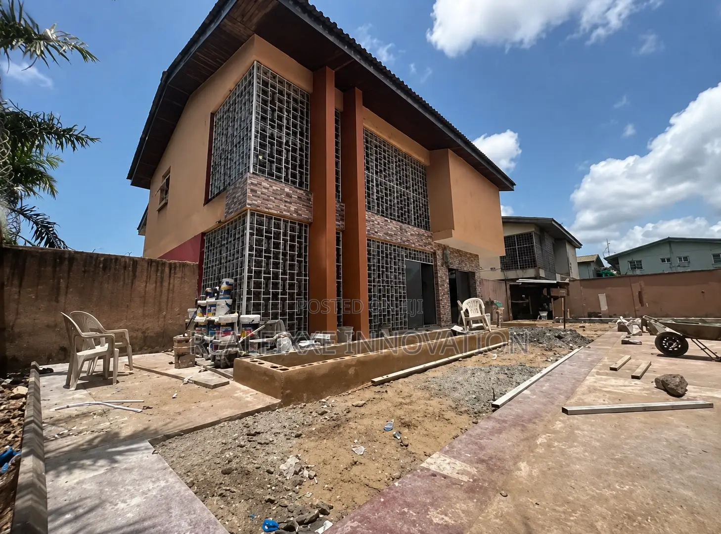 Landscaping, Stamp Concrete, Concrete Slab in Ikoyi