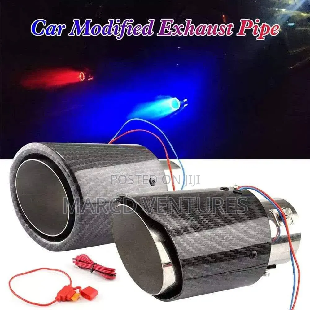 Auto Exhaust Muffler Emitting Led Lighting.