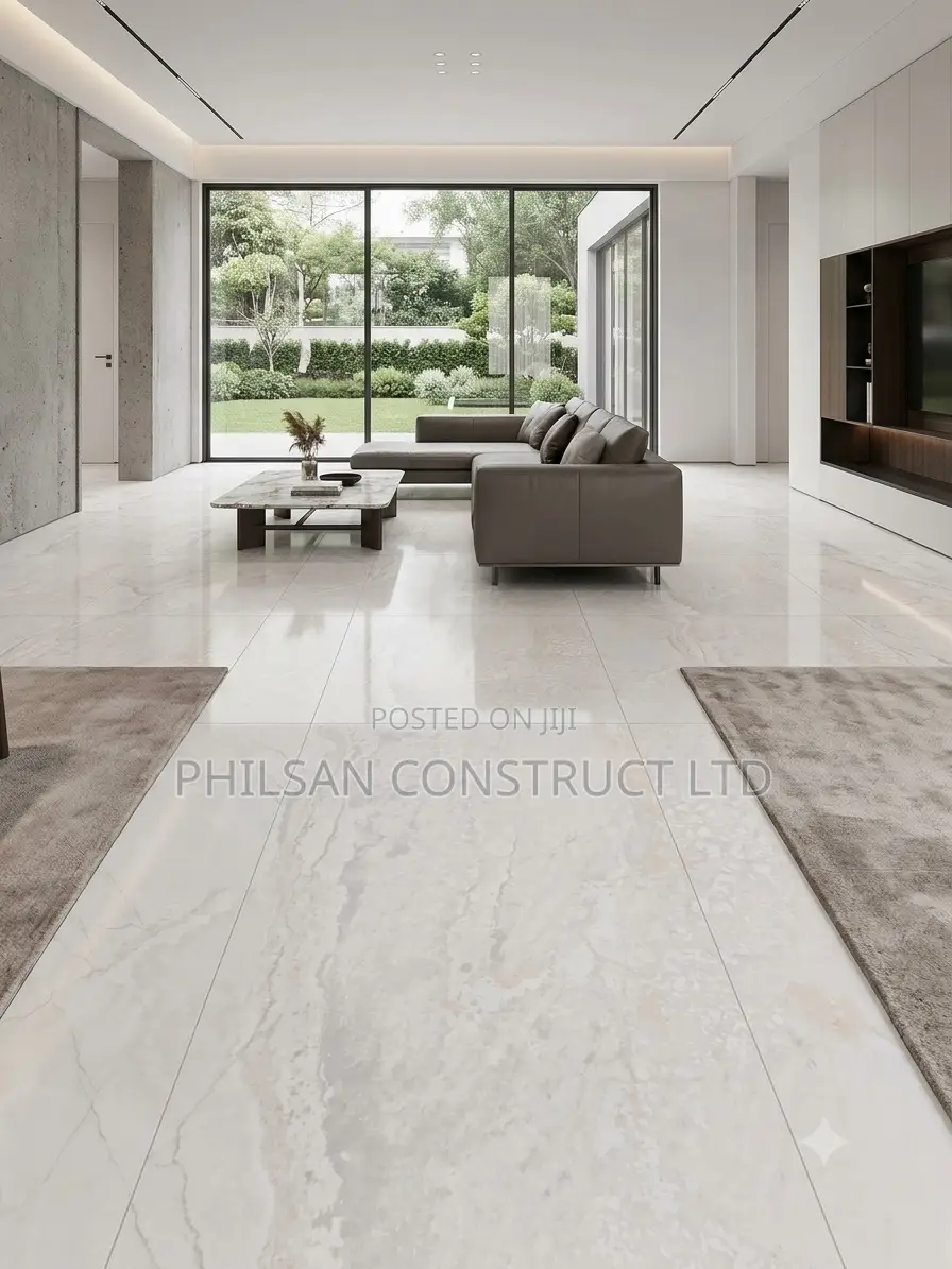 High-Quality 60x60 White Crystal Marble-Design Porcelain Tiles