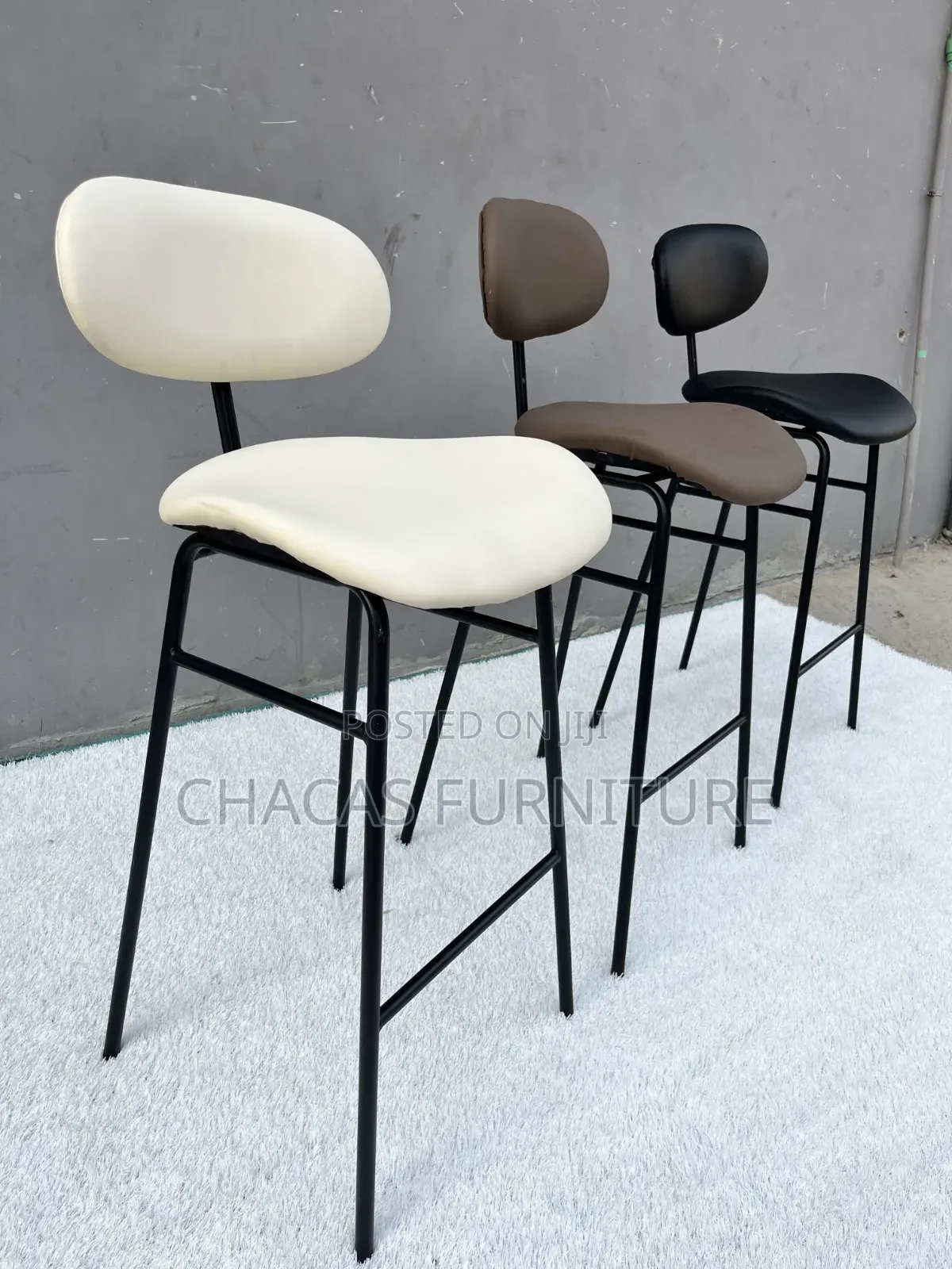 Modern Nordic Leather Bar Stools - Brand New Luxury Counter Chairs