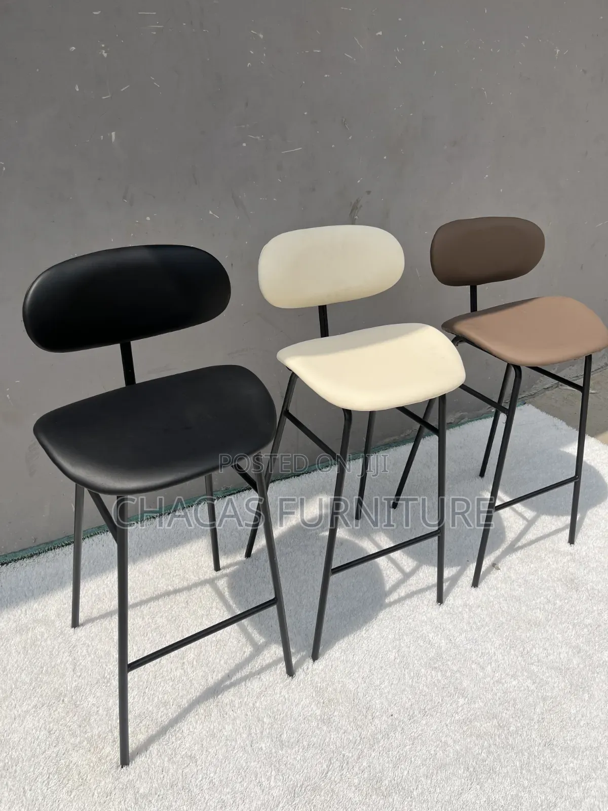 Modern Nordic Leather Bar Stools - Brand New Luxury Counter Chairs