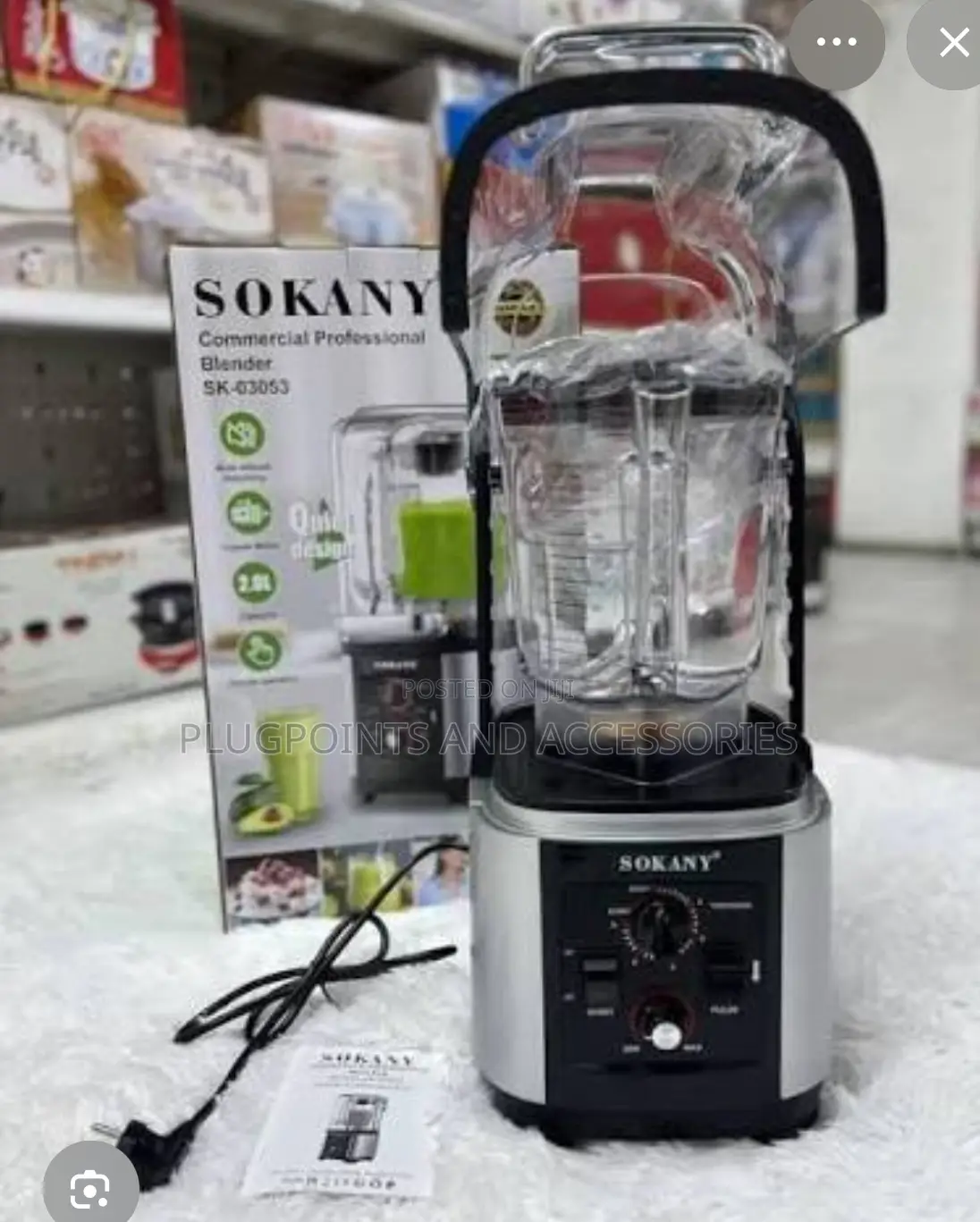 Sokany Commercial Blender 8000w Sk-03053 + Free Delivery Today Only