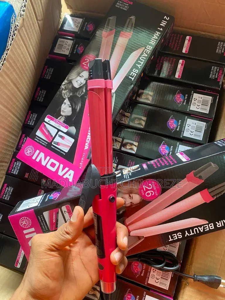 Inova 2-in-1 Hair Straightener Curler | Hair Beauty Styling Tool