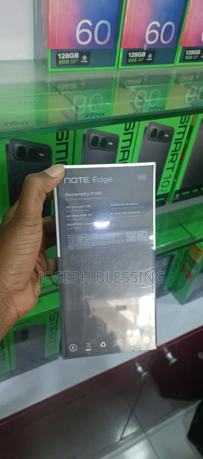 New Infinix Note Edge 128 GB Green