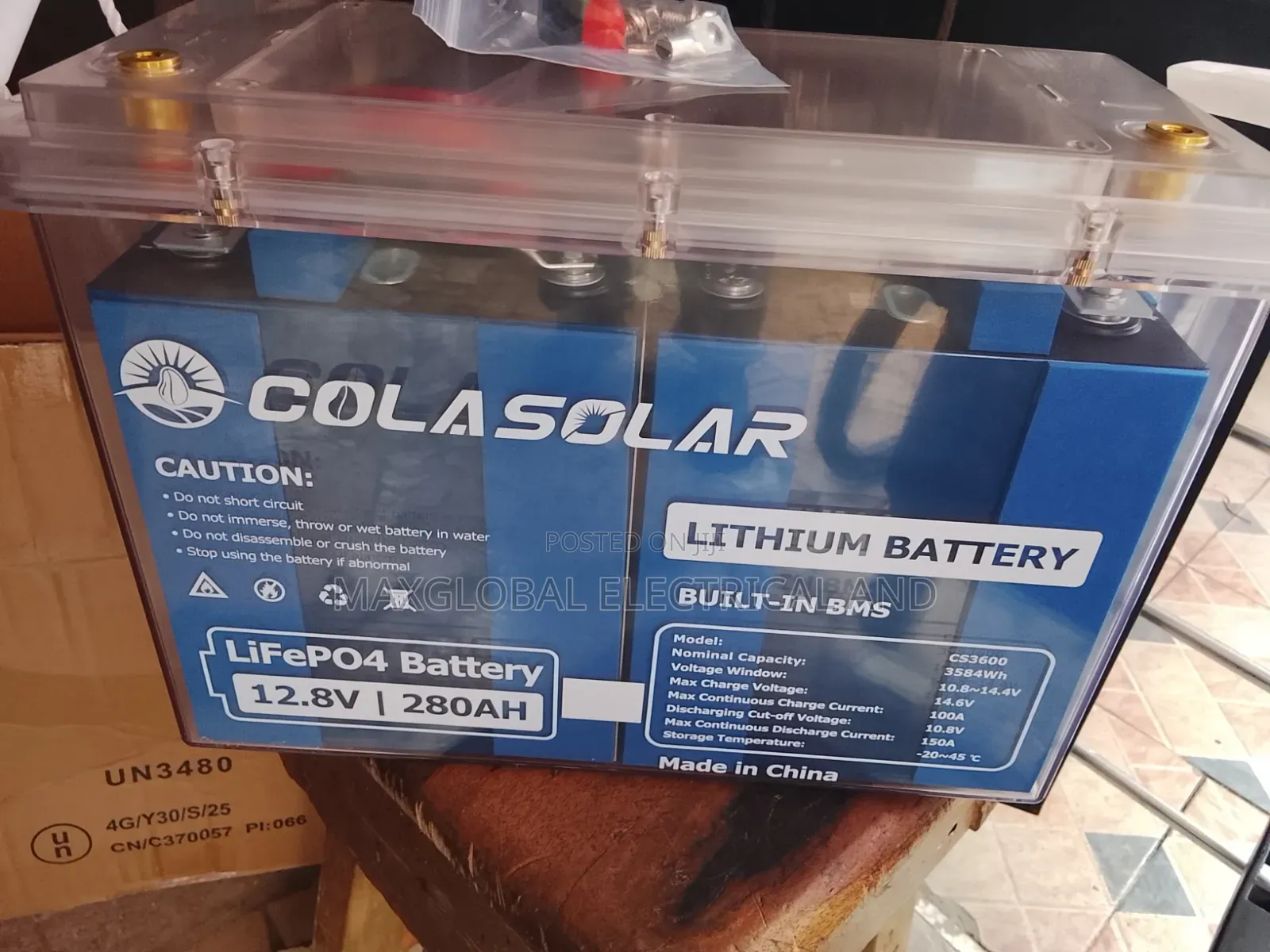 Cola 3.6kwh Lithium Battery (Transparent)