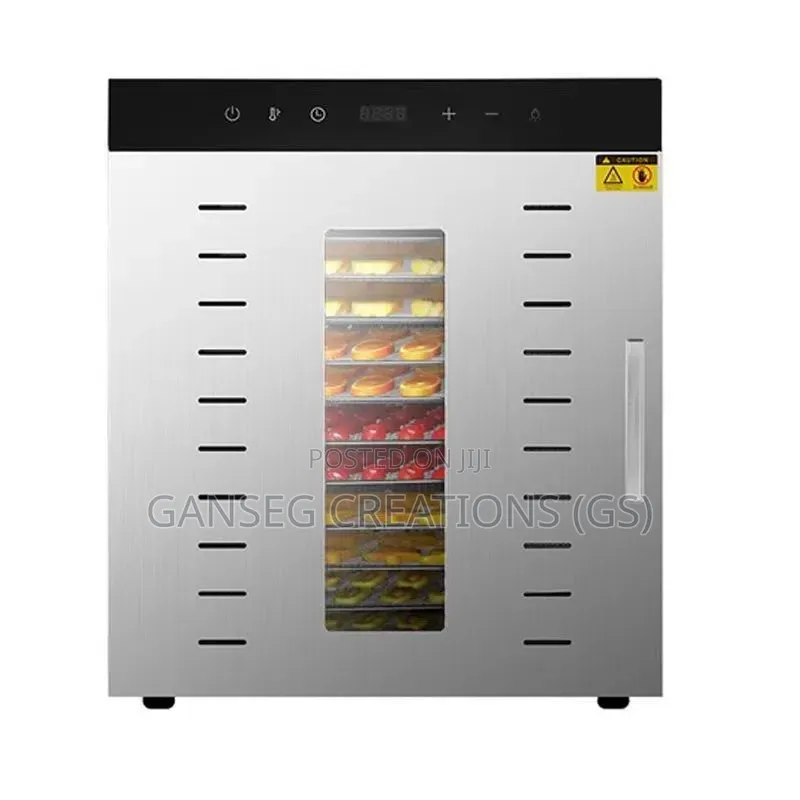 Premium 12-Layer Large Capacity Stainless Steel Food Dehydrator(1000w)