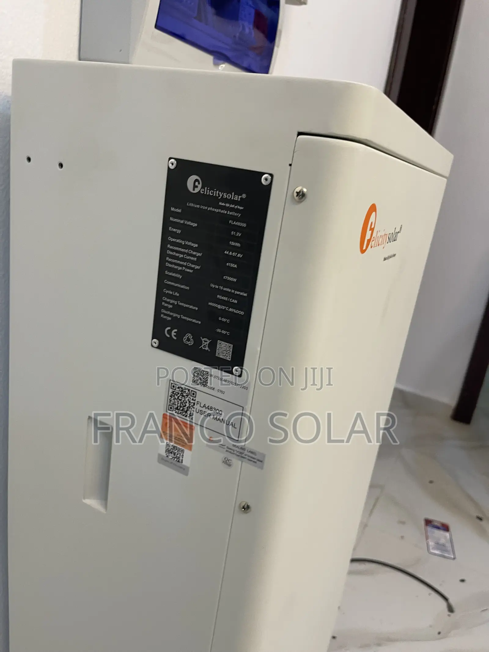 15kwh Fla 51.2v Lithium Ion Batteries Available in Stores. 7yrs Warran
