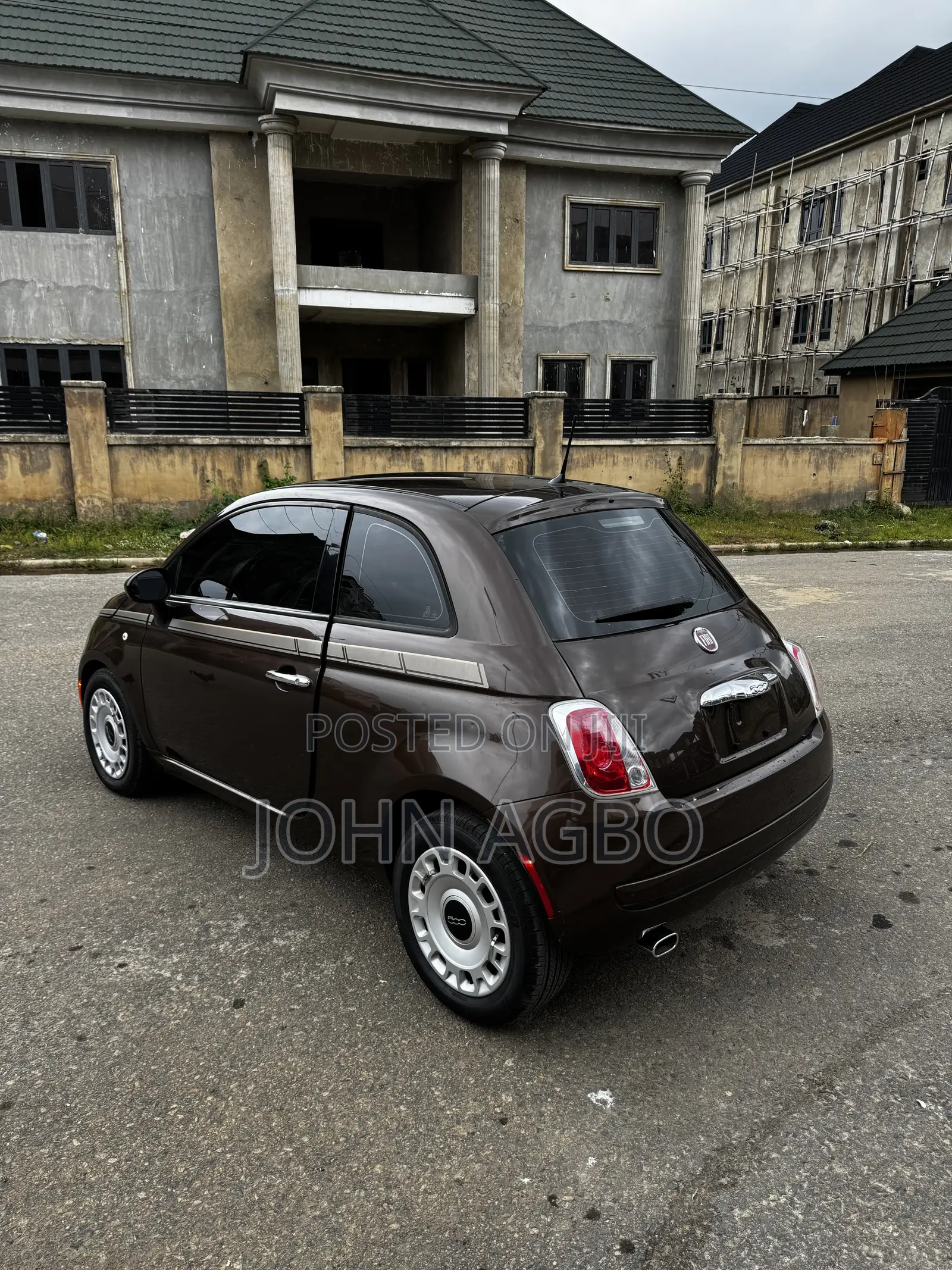 Fiat 500 t 2013 Brown