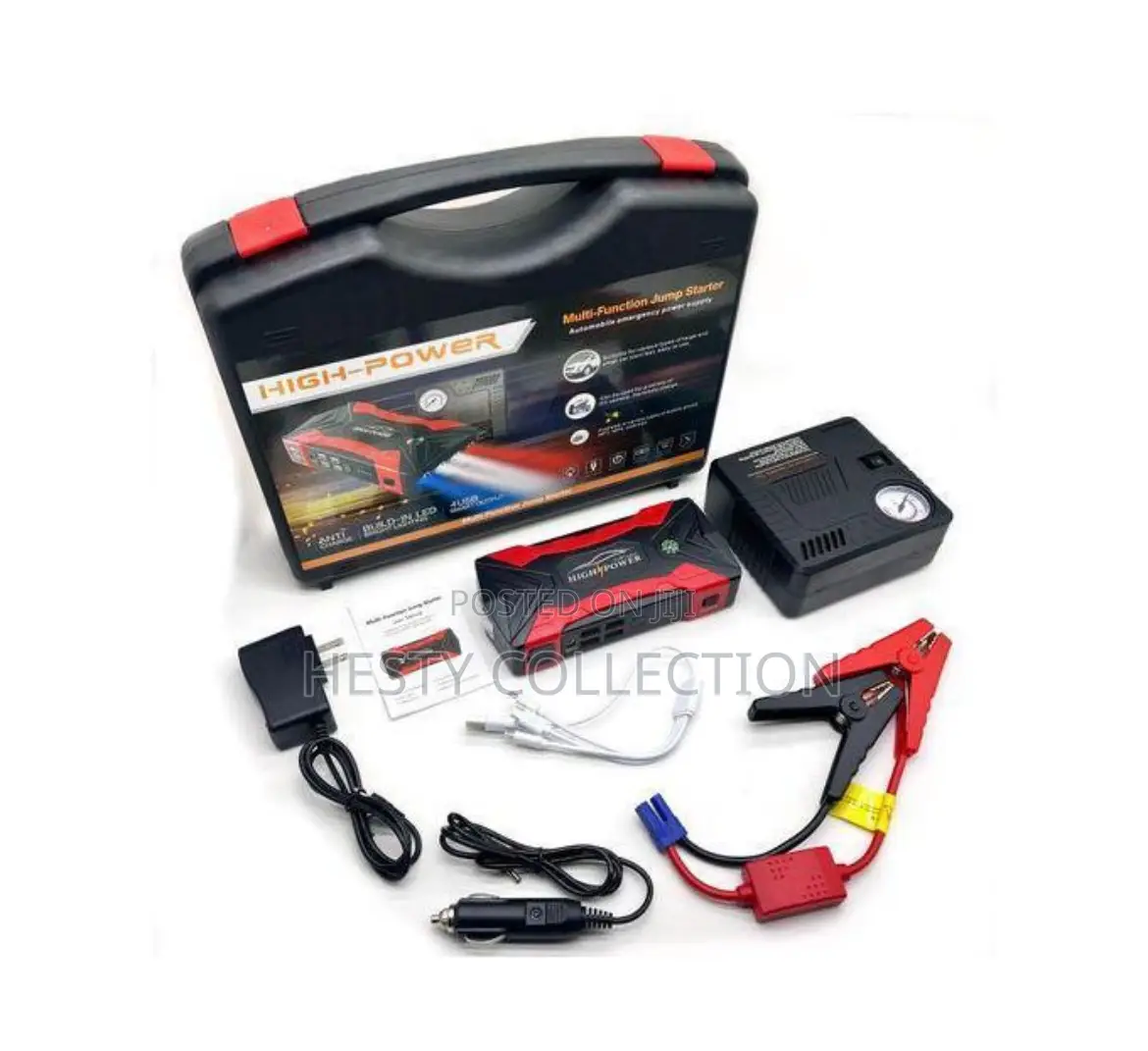 Car Jumpstart and Tyre Inflator Air Compressor