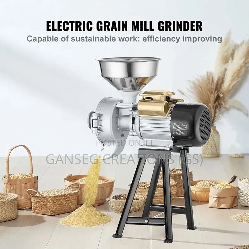 Commercial Electric Grinding Machine for Beans, Maize, and Spices