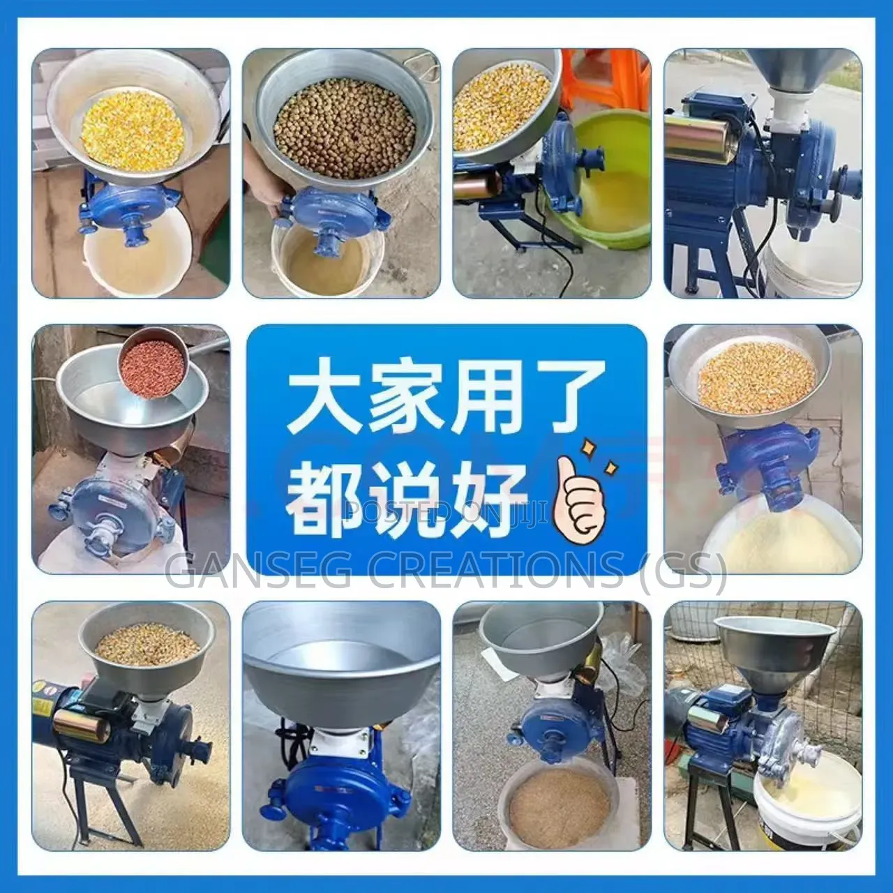 Commercial Electric Grinding Machine for Beans, Maize, and Spices