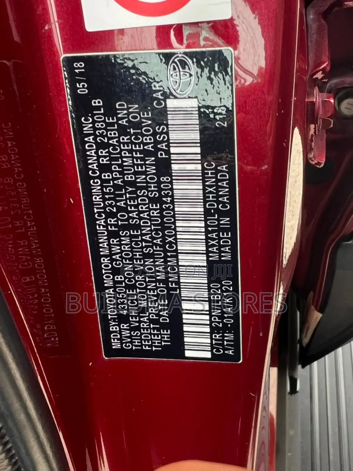 Toyota C-HR XLE FWD Sport Utility (2.0L 4cyl 2AM) 2018 Red
