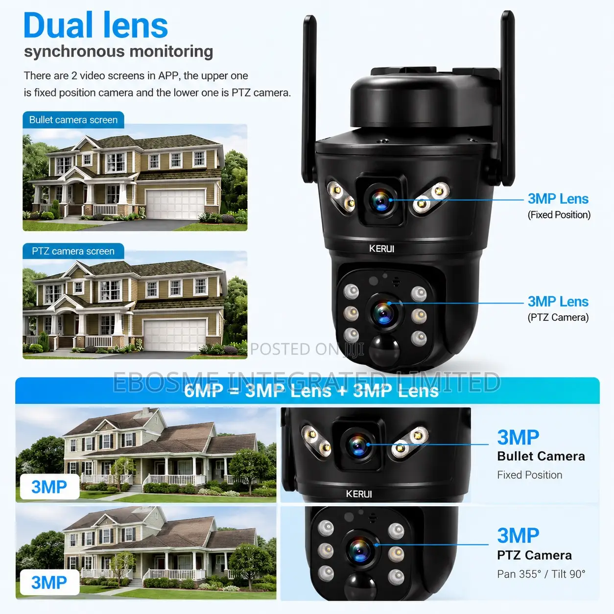 4g Solar CCTV Camera 6mp Black Panther