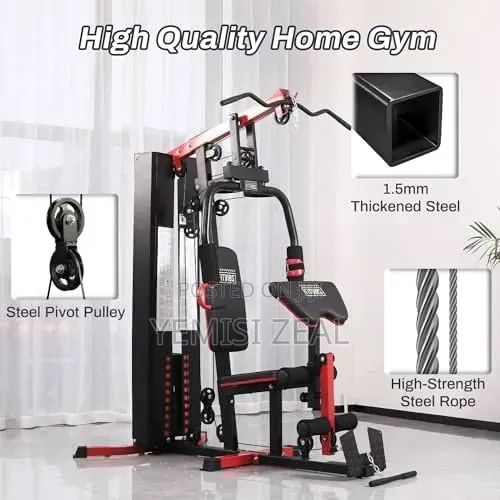 Thick Surface Standard Station Gym With Free Triceps Rope Support