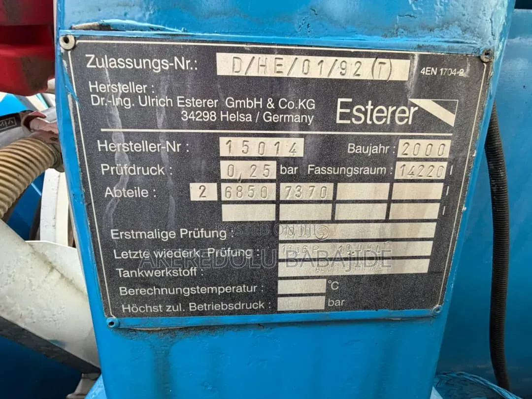 14300lit Diesel Truck
