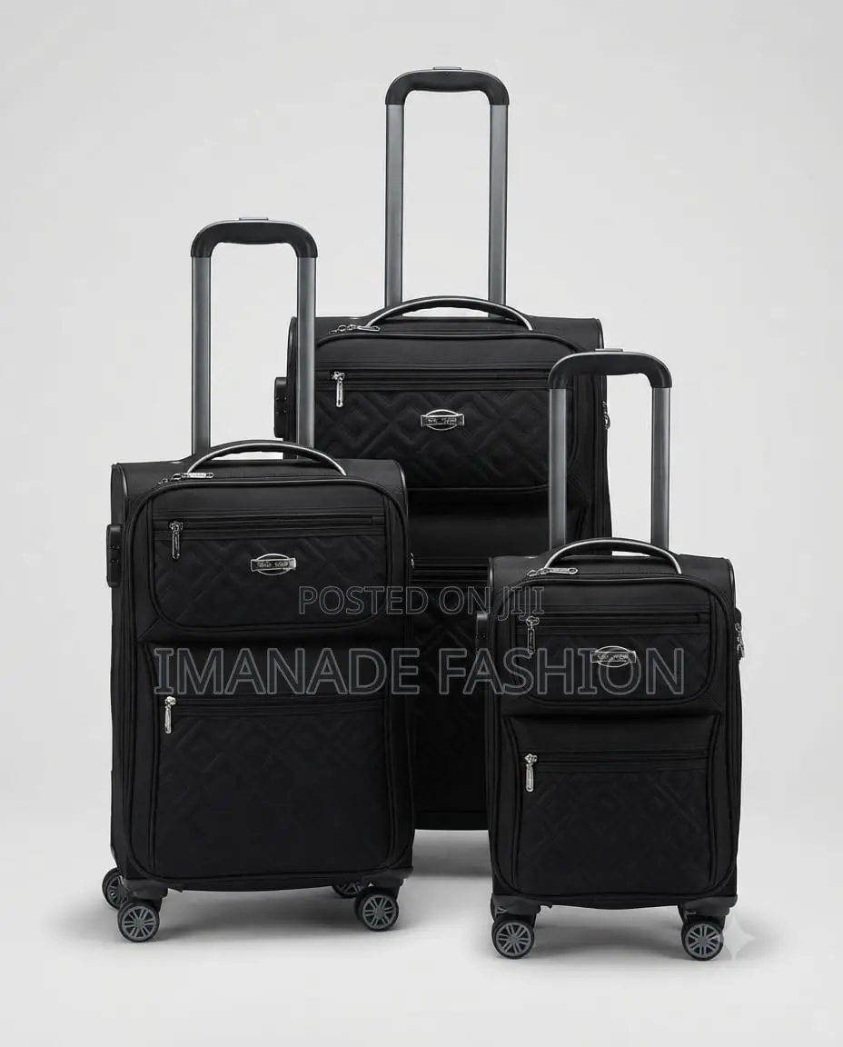Quilted Polyester Trolley Luggage