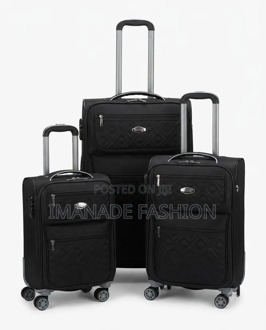 Quilted Polyester Trolley Luggage