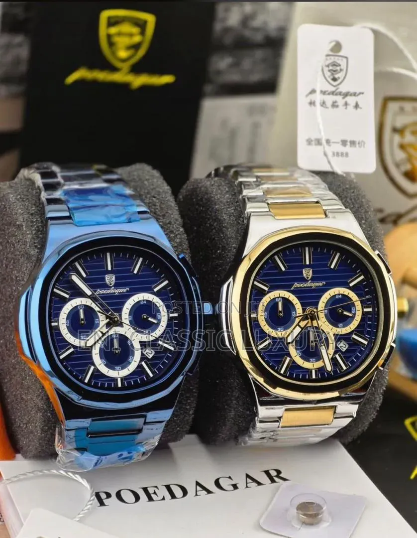 Poedagar Luxury Wristwatches Best Quality Well Branded Package