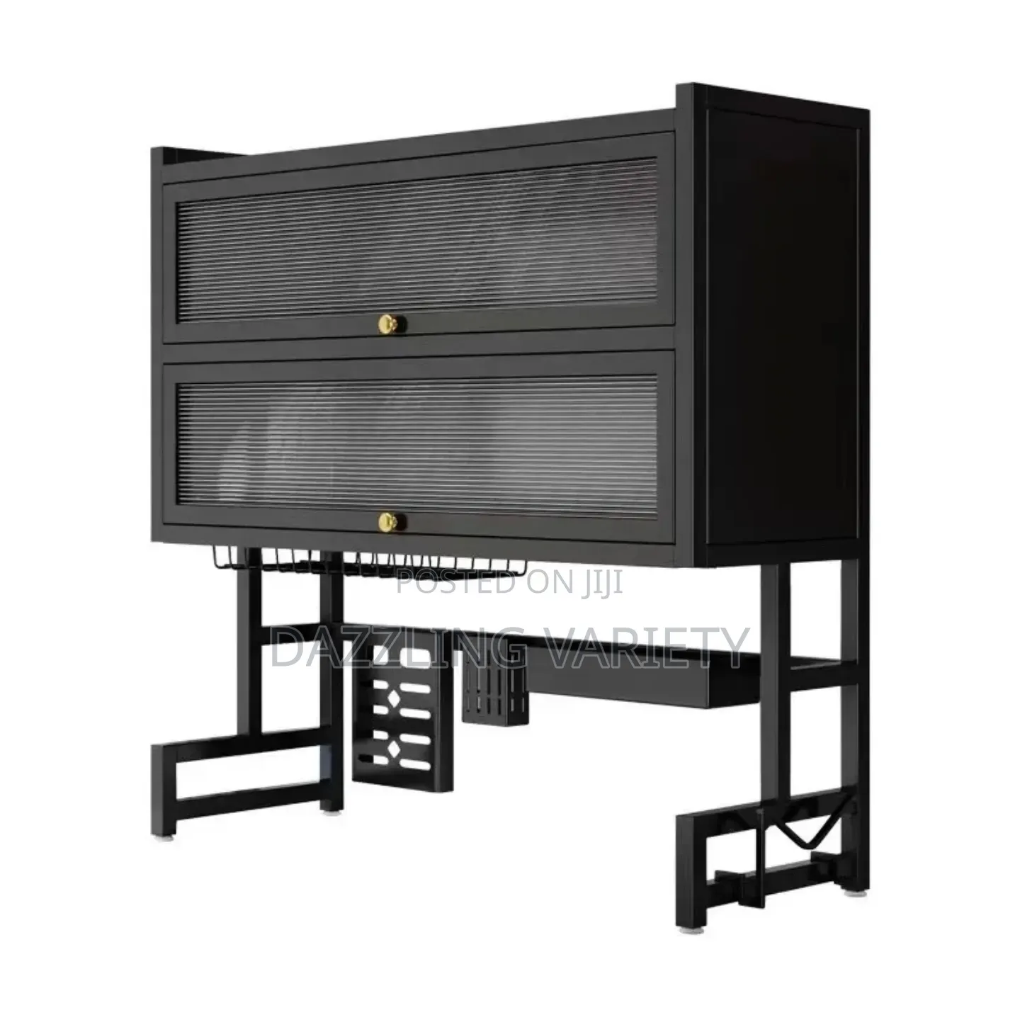 85cm High-Quality Over-the-Sink Dust-Proof Plate Rack - 2 Tiers