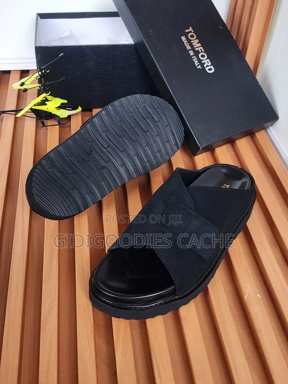 Men's Suede Platform Cross-Strap Slide Sandals
Size 40-46