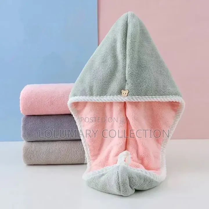 Super Absorbent Microfiber Hair Towel Fast Dry Turban Wrap