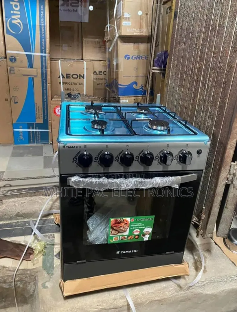 New Tamashi Automatic 4 Burner With Oven ( 60*60 ) 2 Yrs Warranty