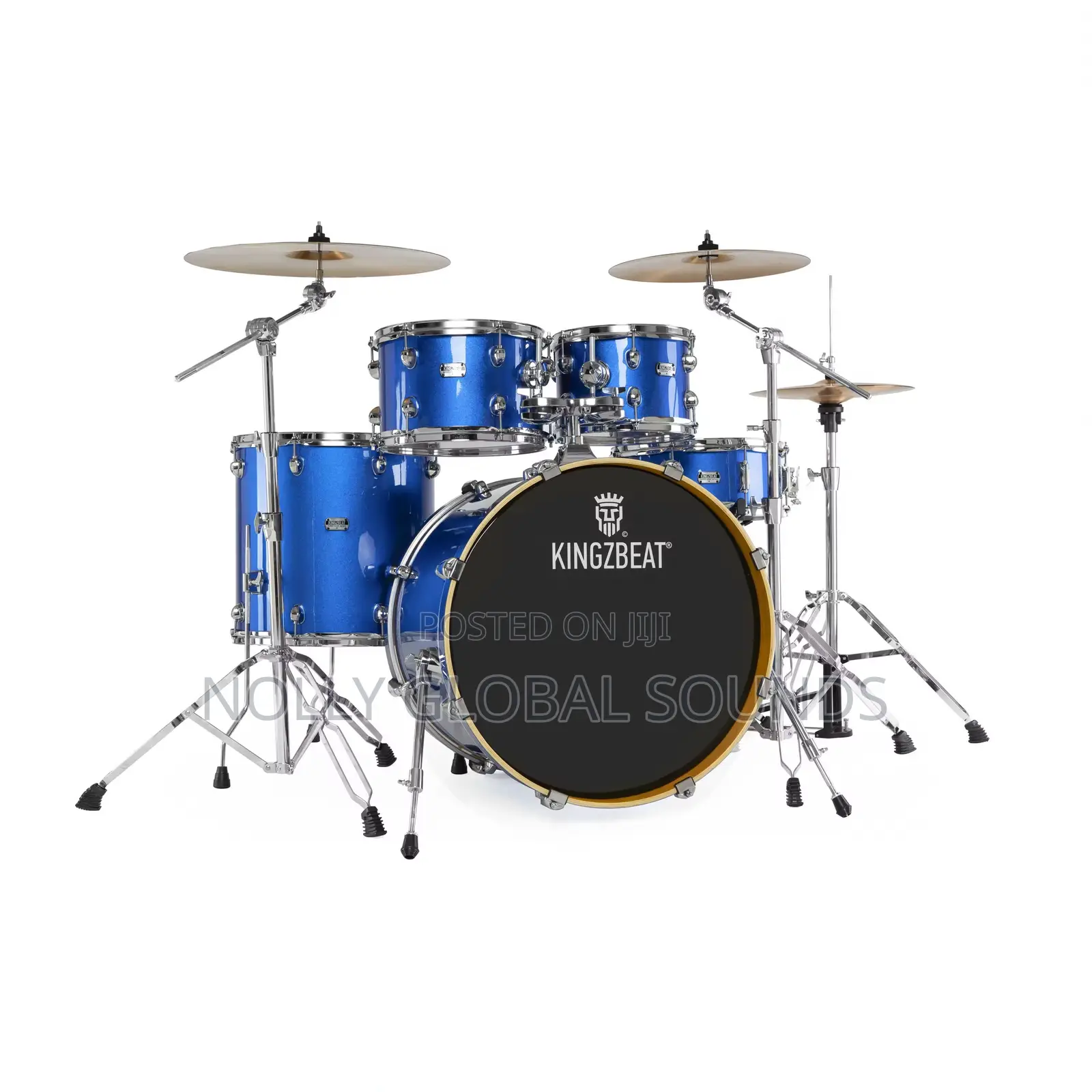 Kingzbeat Akg Series 5-Piece Custom Drum Set (Matte Black)