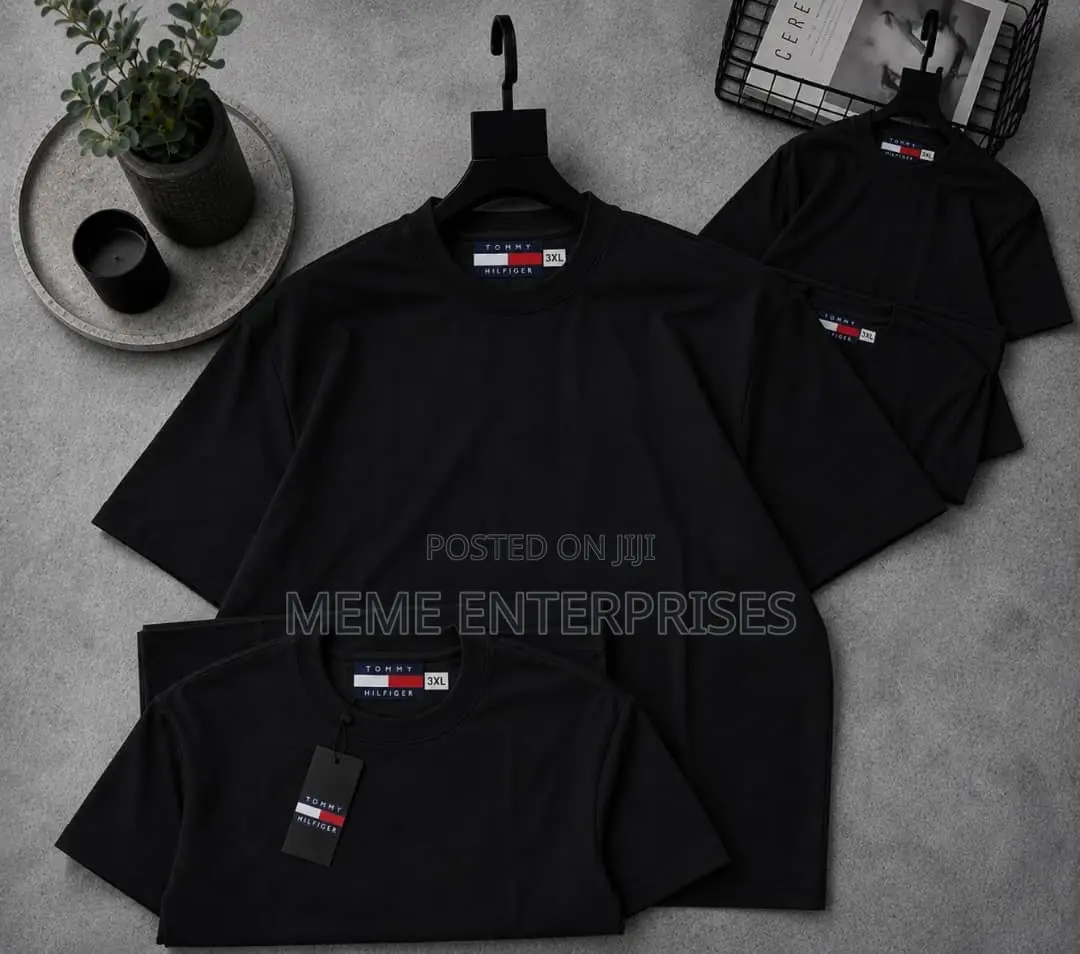 Designer Plain Black Tshirt