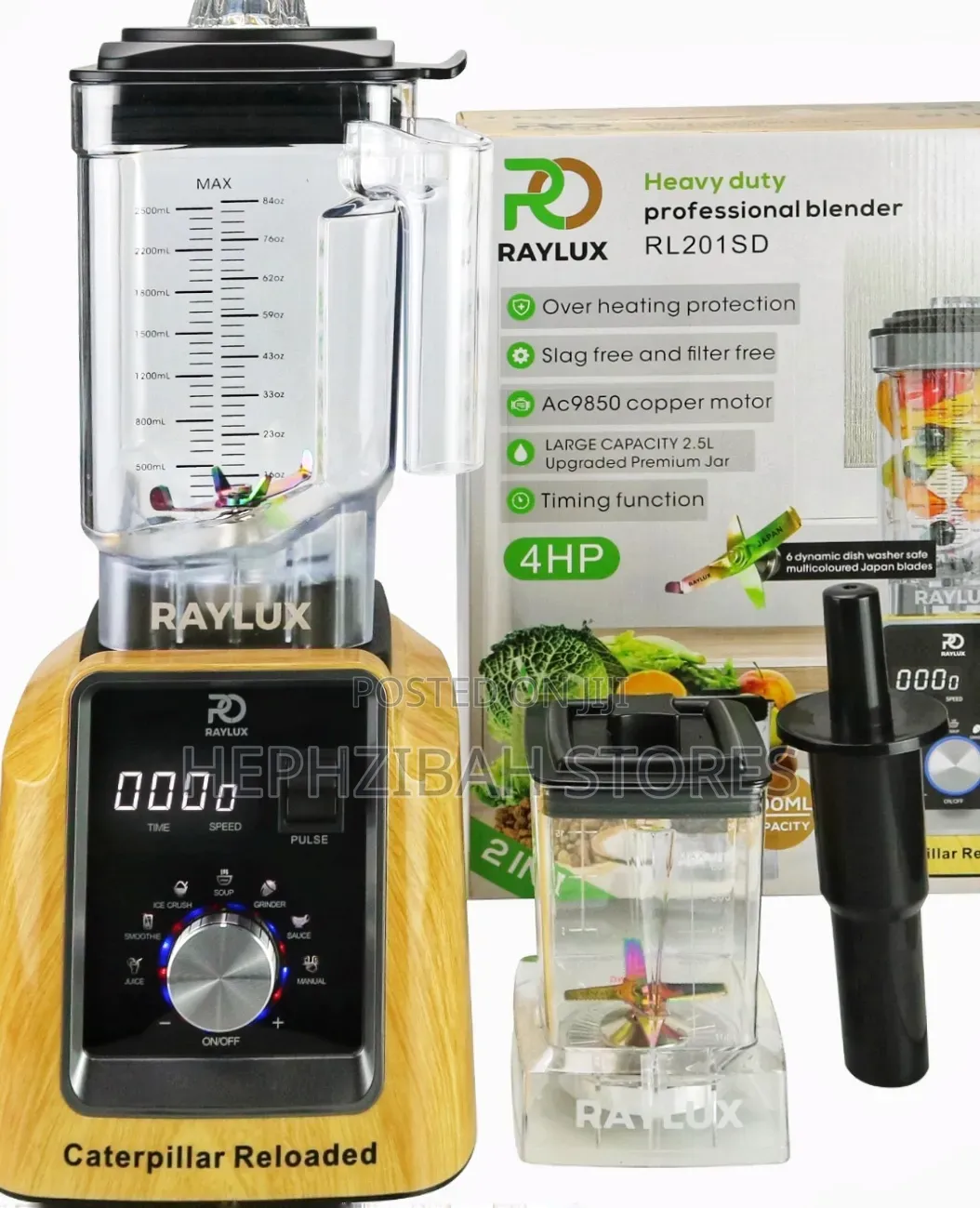 Raylux 3l Caterpillar Reloaded Engine 4hspower Commercial Blender