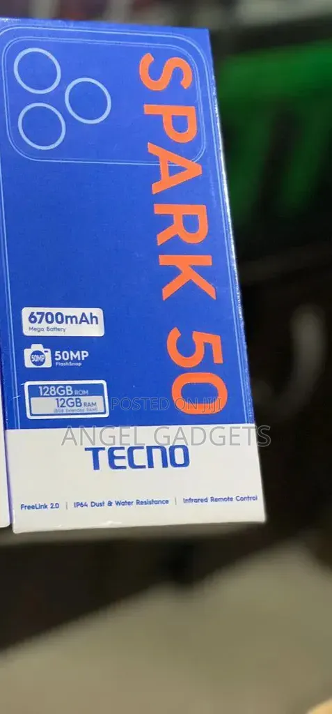 New Tecno Spark 50 128 GB Black