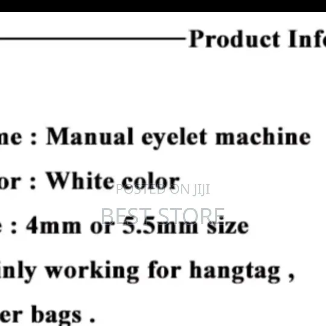 Paper Bag Curtain Eyelet Button Hole Machine 5.5mm