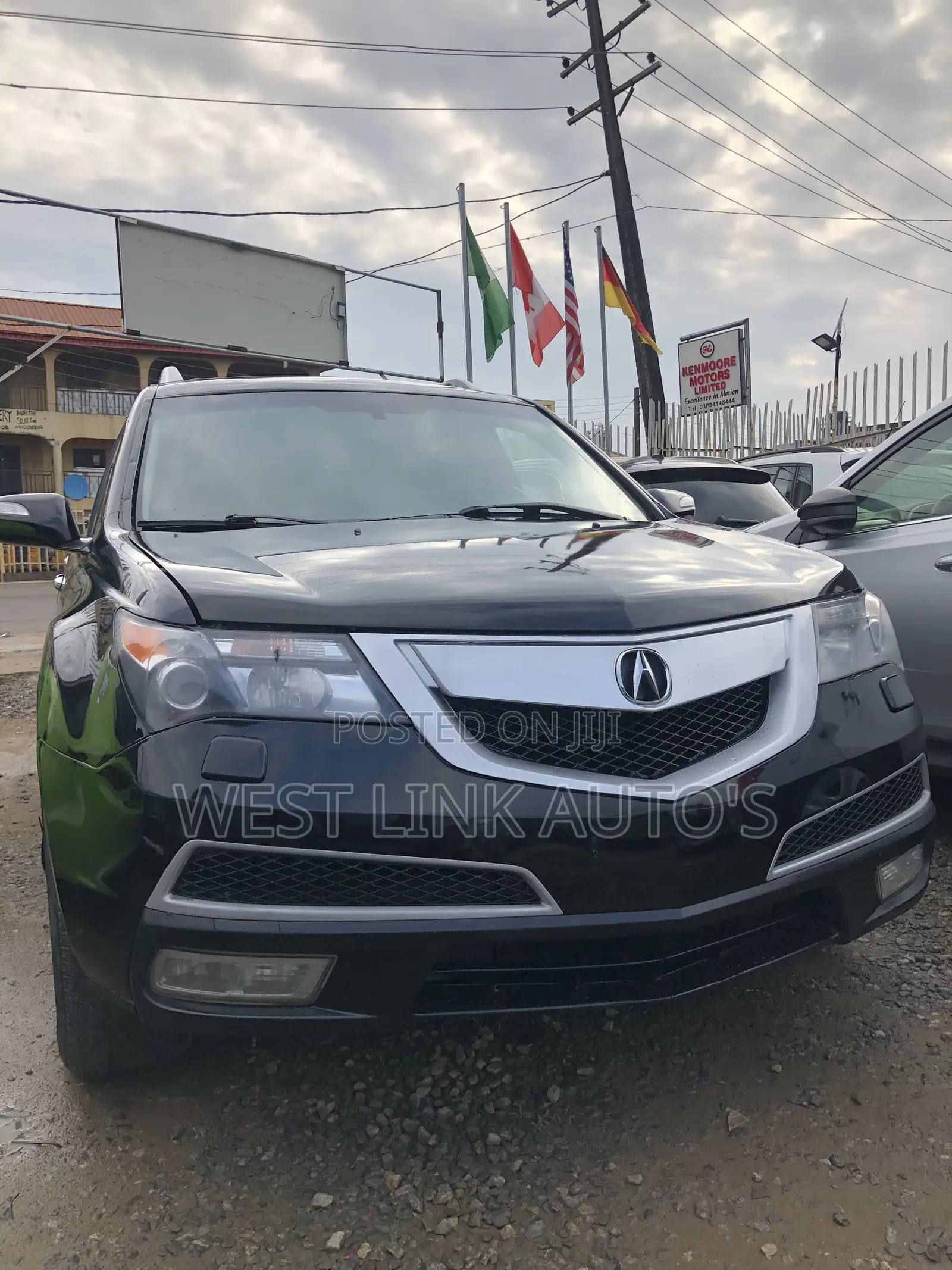 Acura MDX Advance Package SUV AWD (3.7L 6cyl 6A) 2012 Black