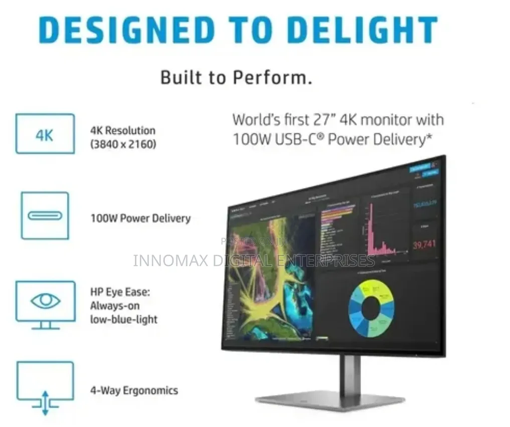Hp Z27k G3 Ips Led Eyecare Sleek and Slim Usb-C Hdmi Monitor