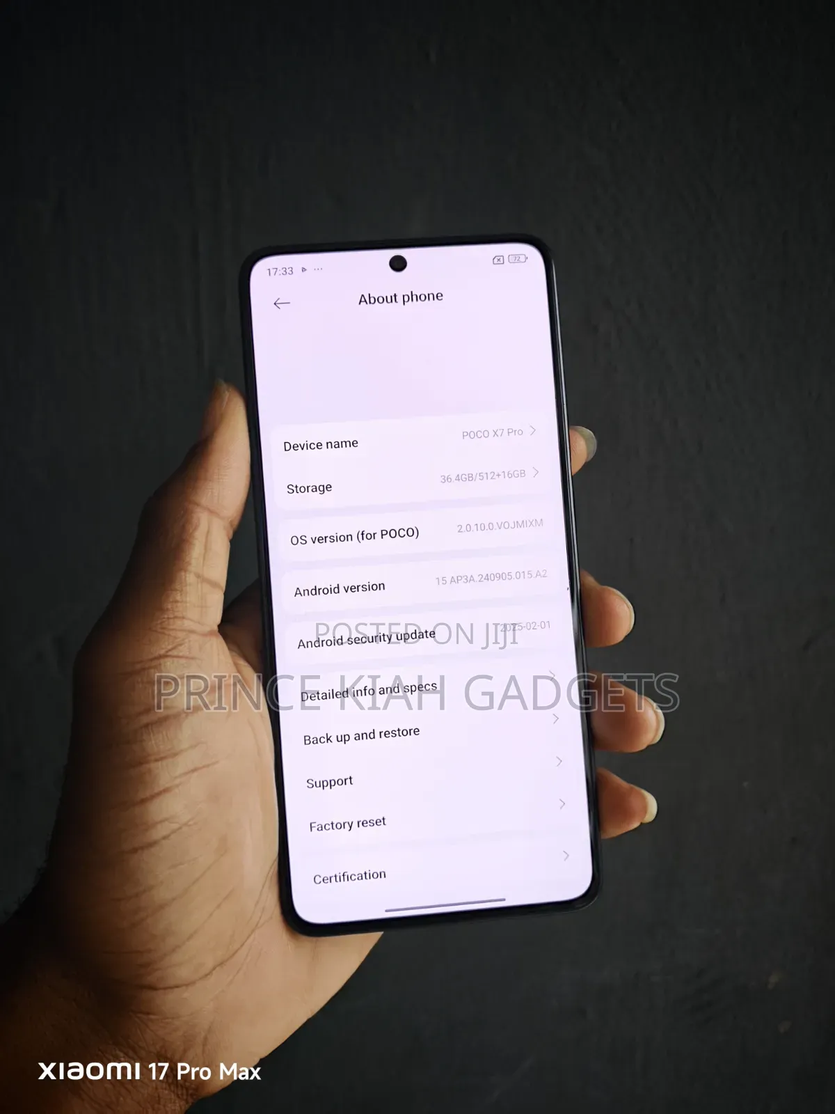 Xiaomi Poco X7 Pro 512 GB Black