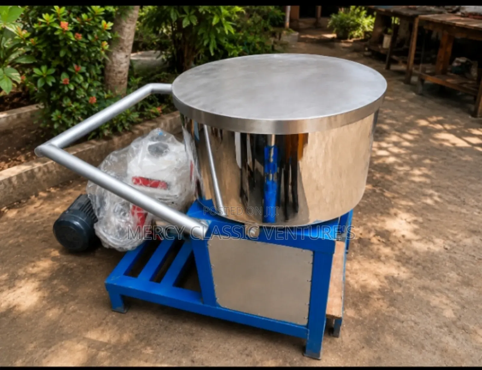 Heavy-Duty Industrial Fufu Pounding Machine – Stainless Steel Bowl