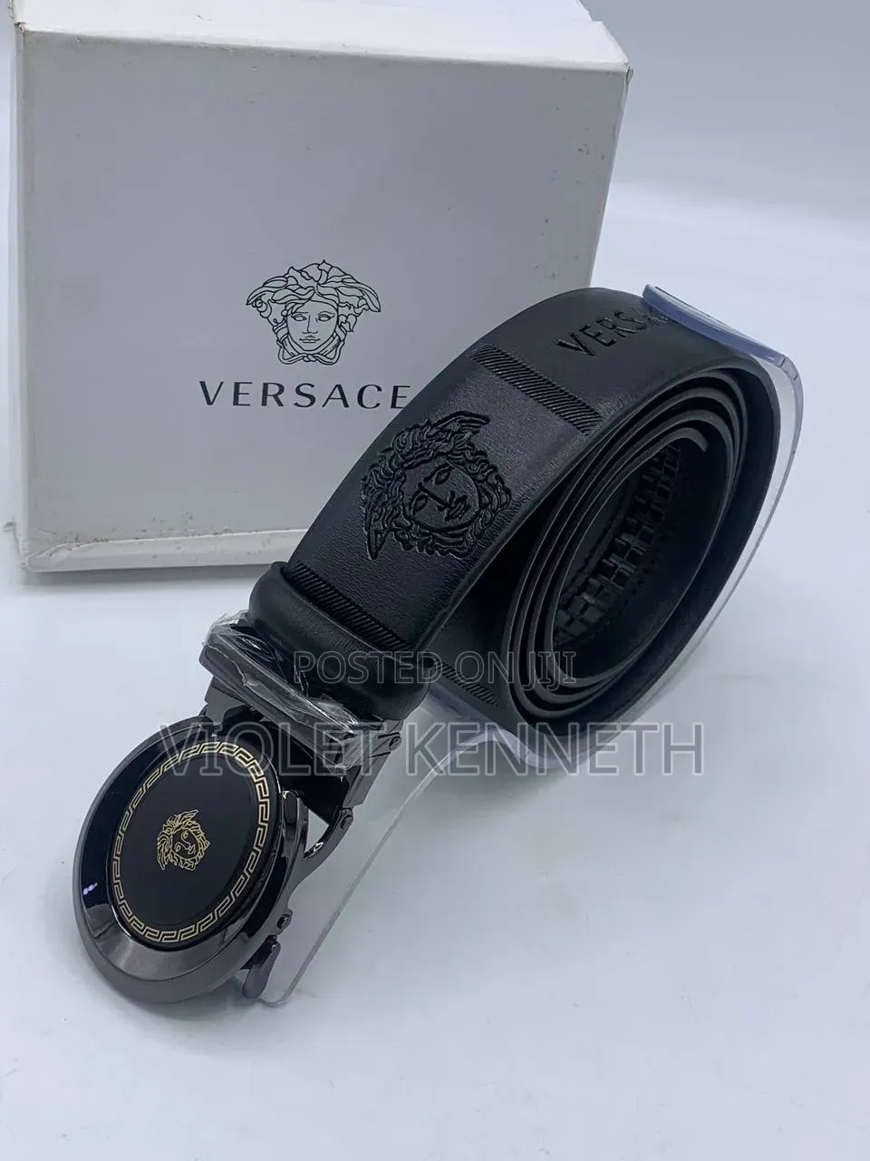 Lacoste and Versace Belt and Watch