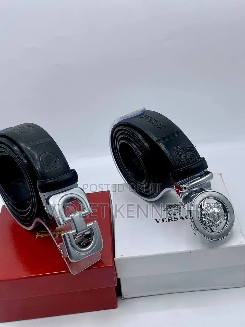 Lacoste and Versace Belt and Watch