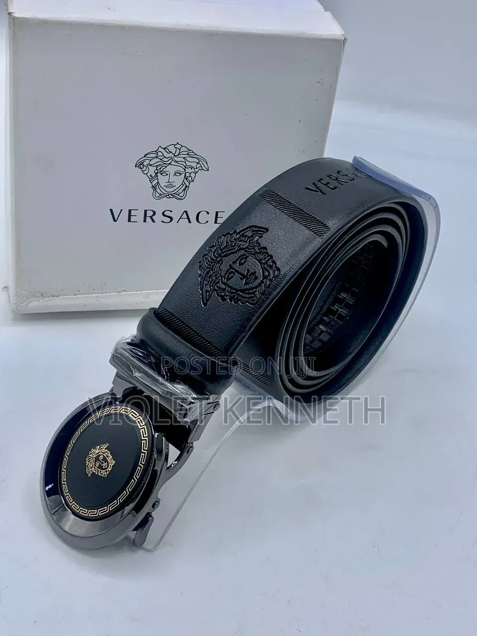 Lacoste and Versace Belt and Watch
