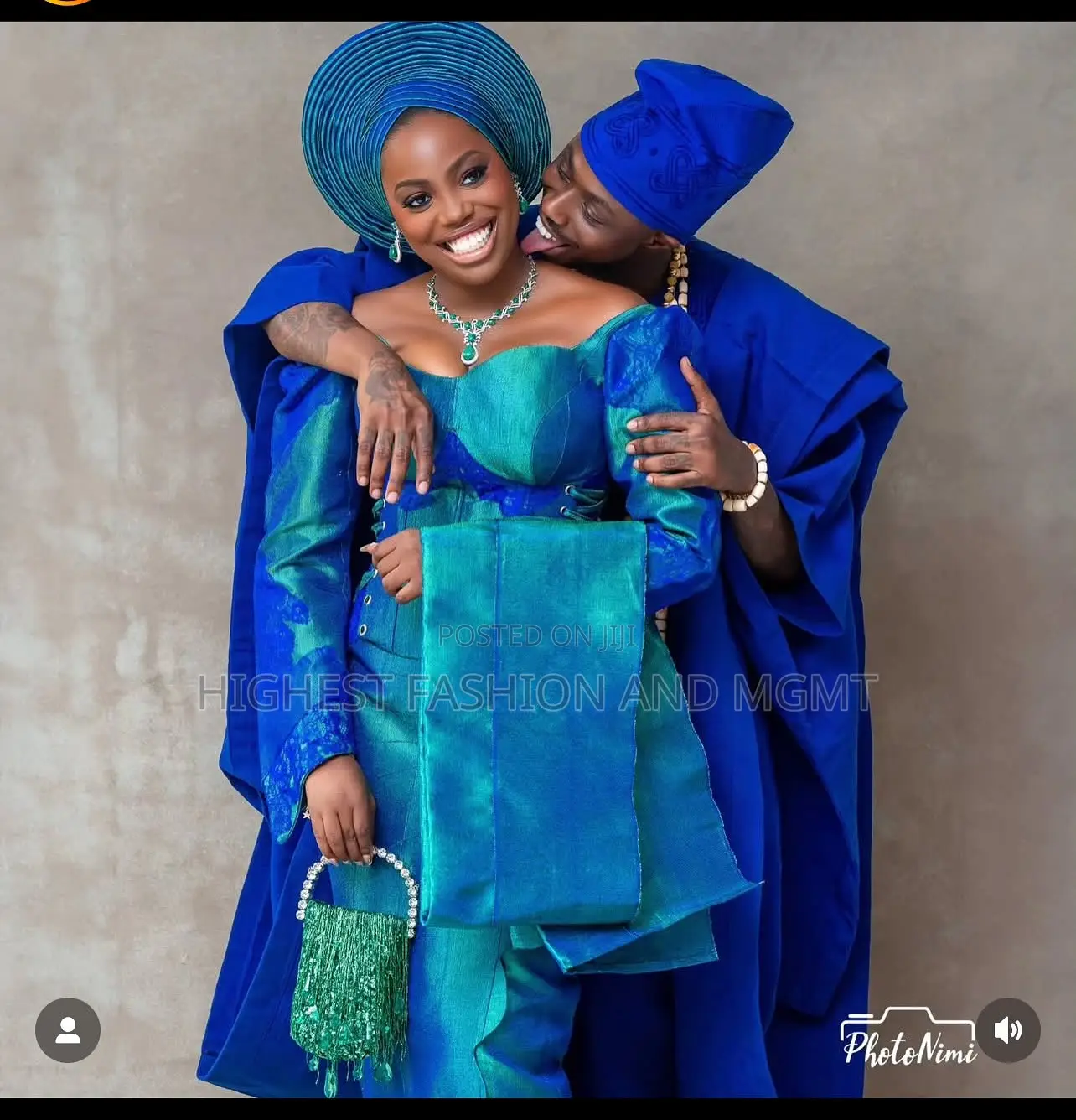 Azure Corset Gown Men’S Classic Royal Blue Agbada