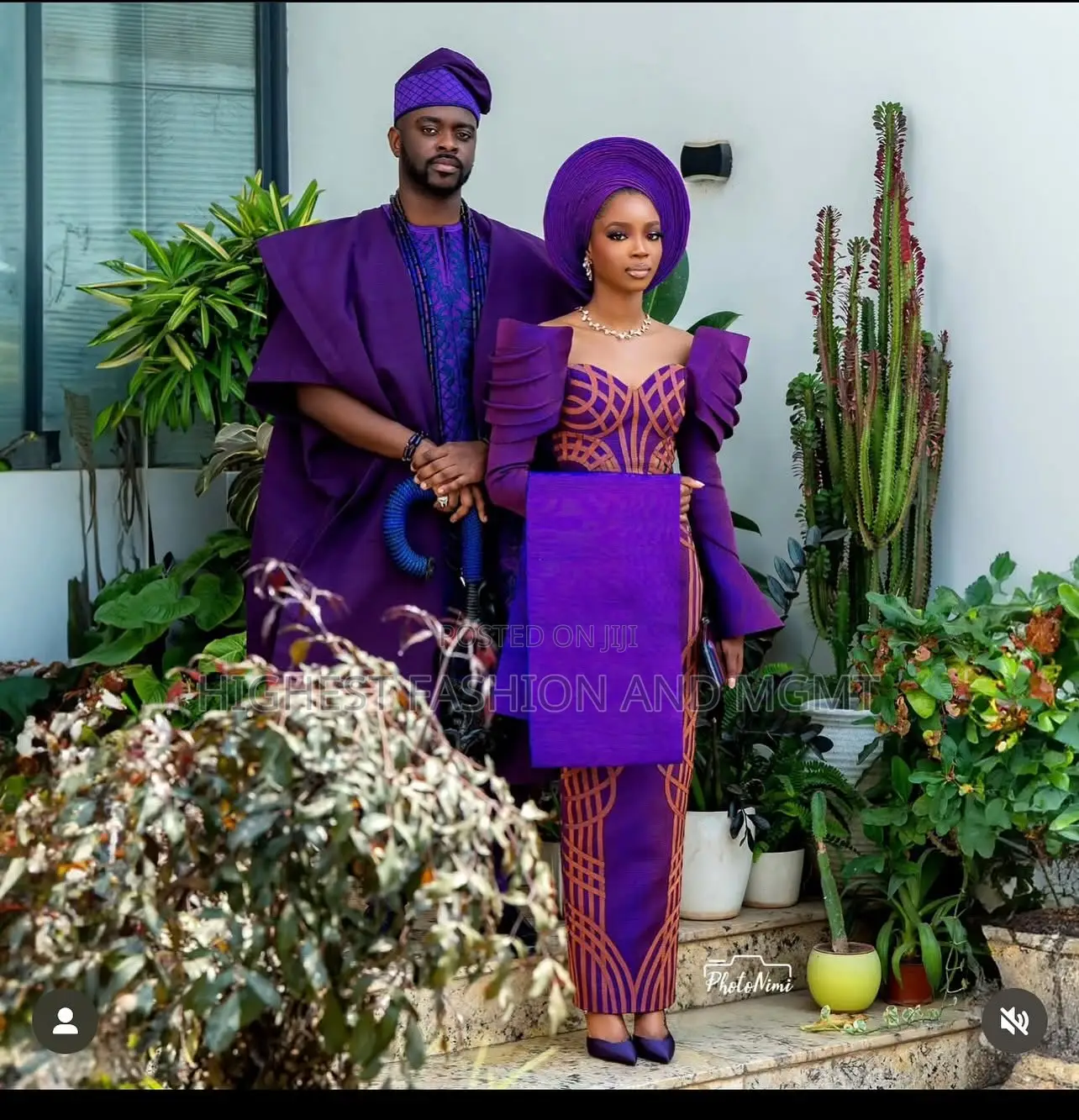 Sculpted Violet Corset Gown Men’S Textured Purple Agbada