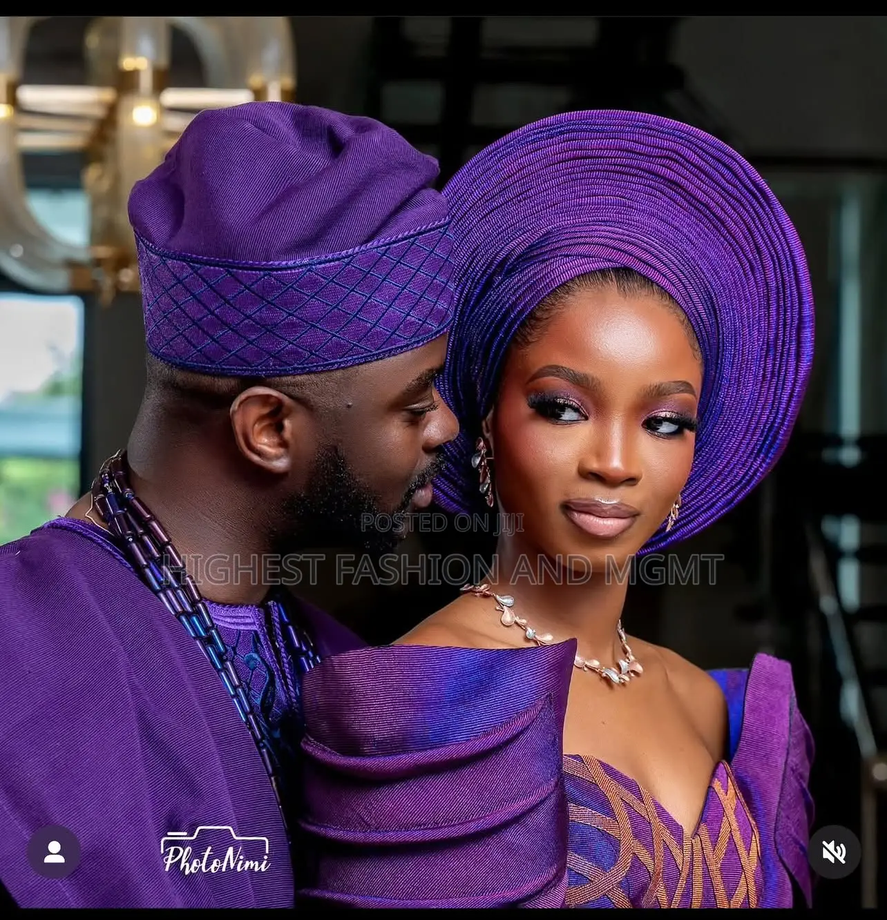 Sculpted Violet Corset Gown Men’S Textured Purple Agbada