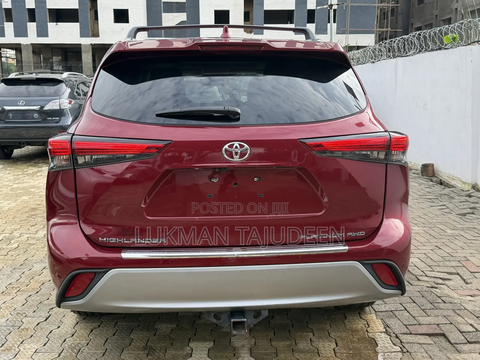 Toyota Highlander Platinum 2021 Red