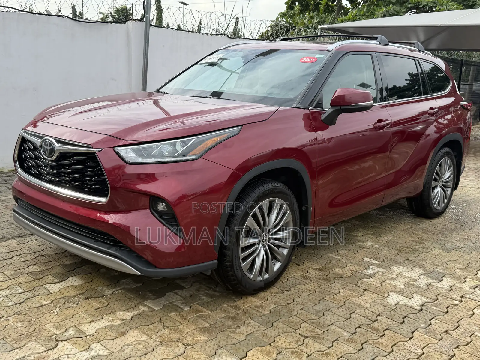 Toyota Highlander Platinum 2021 Red