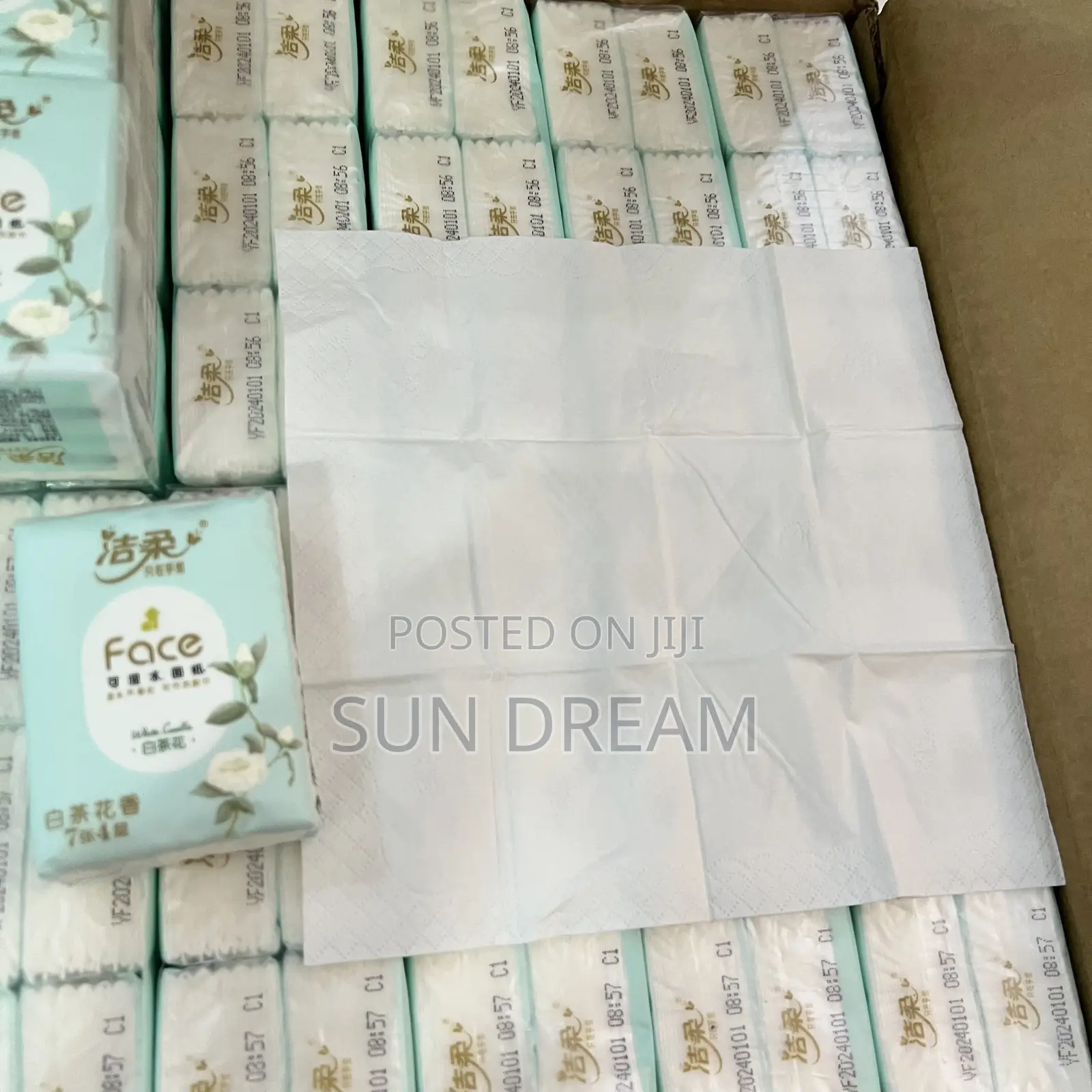 Face Wipe Tissue Paper Handkerchief Party Serviette Napkin Tissue