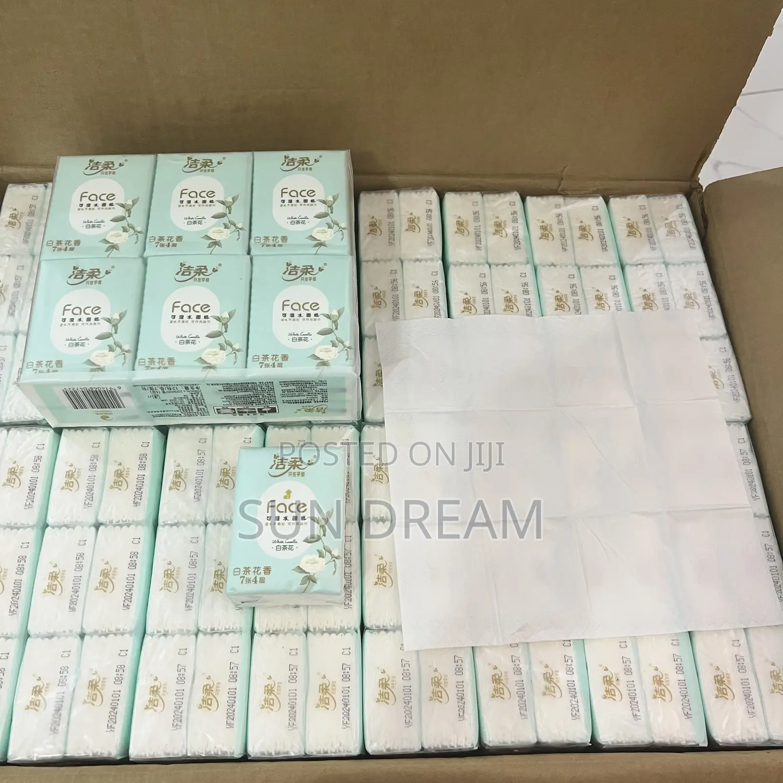 Face Wipe Tissue Paper Handkerchief Party Serviette Napkin Tissue