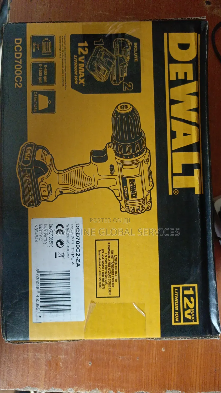 Dewalt Dcd700c2 12v Lithium Battery Drill