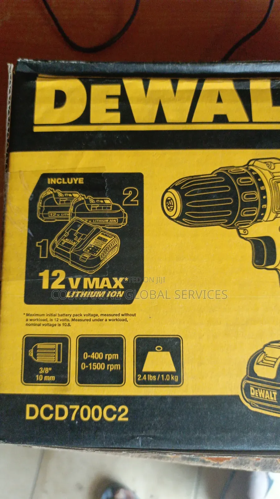 Dewalt Dcd700c2 12v Lithium Battery Drill